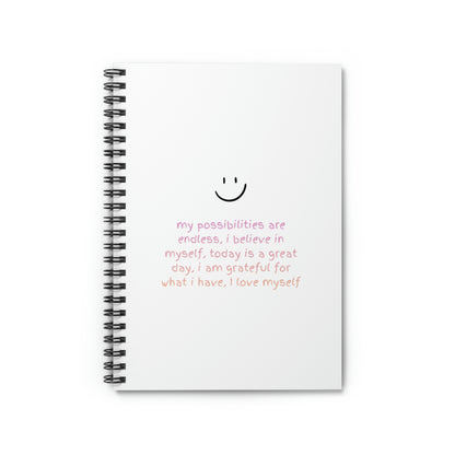 Positive Affirmations Spiral Notebook