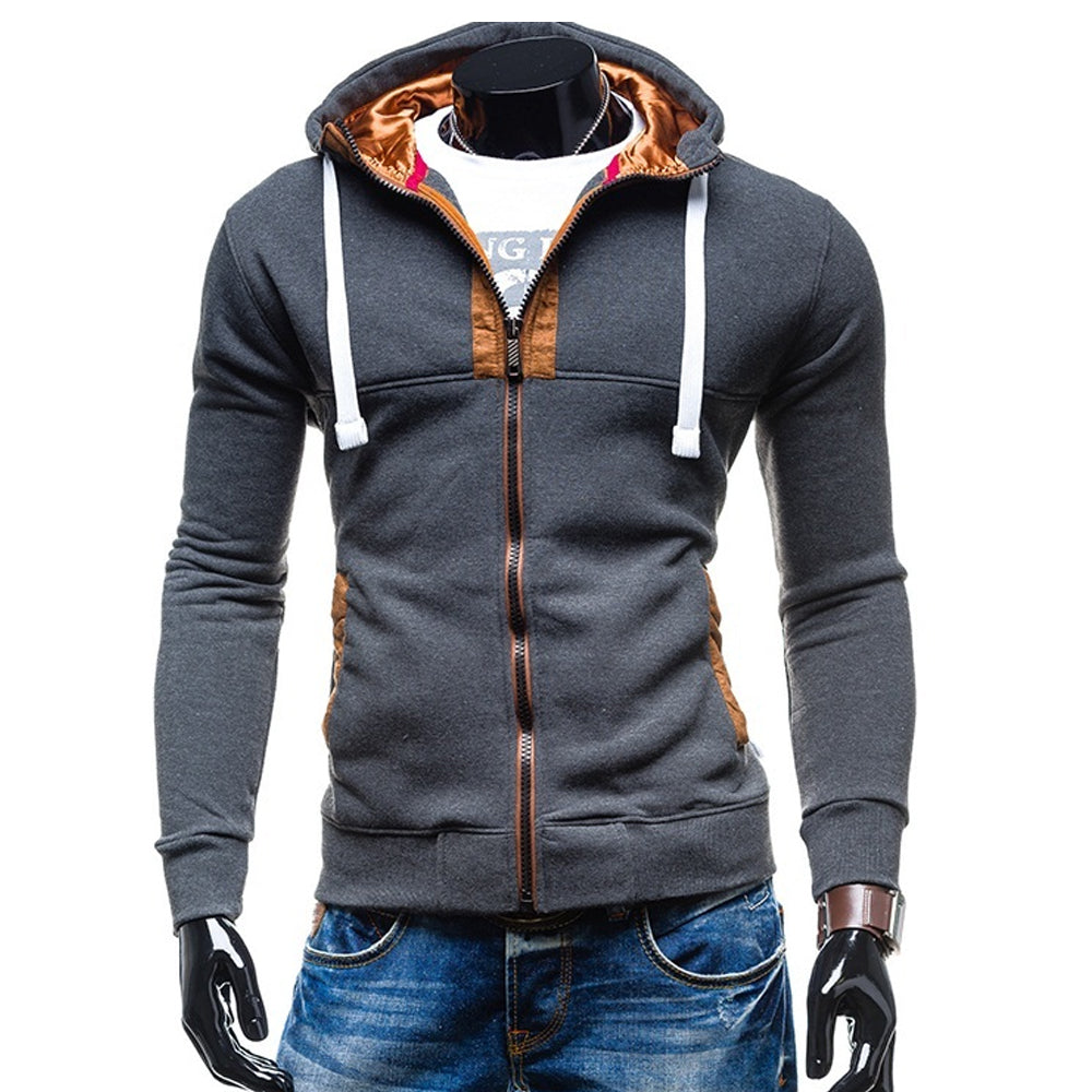 Men's Casual Zipped Up Hoodie Jacket – Onetify