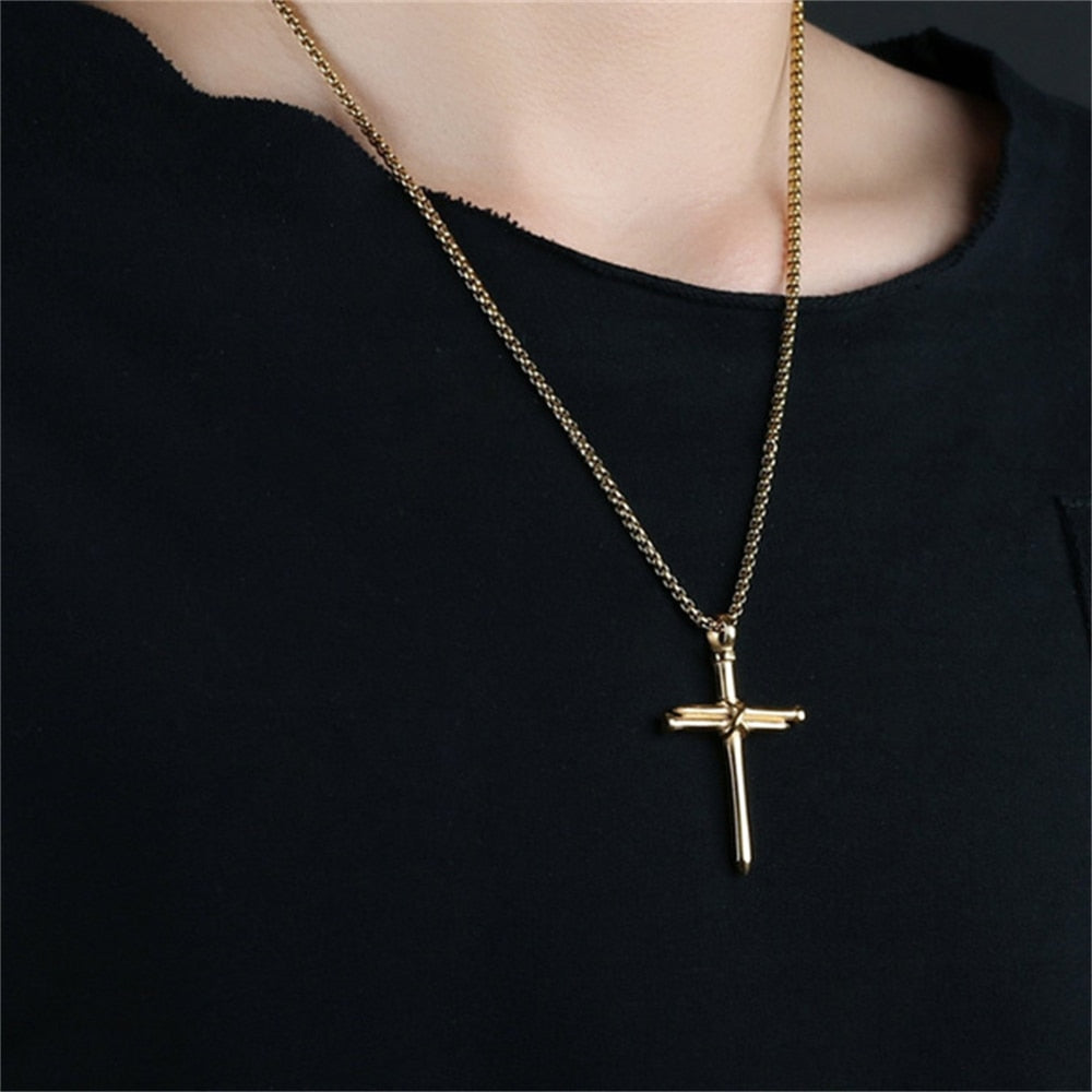 Nailed Cross Necklace