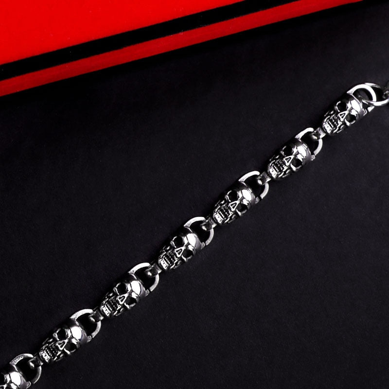 Gothic Skull Chain Bracelet