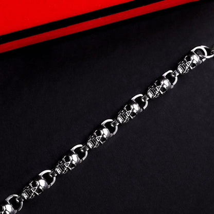 Gothic Skull Chain Bracelet