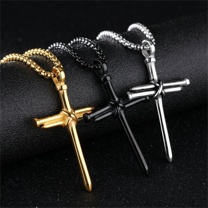 Nailed Cross Necklace