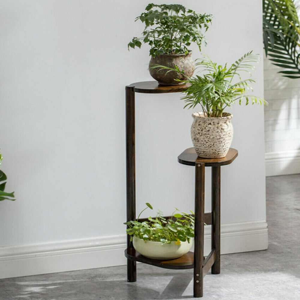 Indoor Bamboo 3 Tier Plant Stand