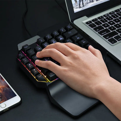 RGB One Hand Gaming Keyboard