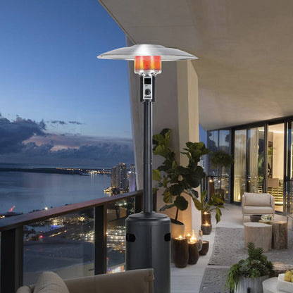 Outdoor Patio Standing Propane Heater with Wheels