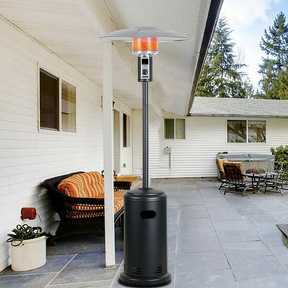 Outdoor Patio Standing Propane Heater with Wheels