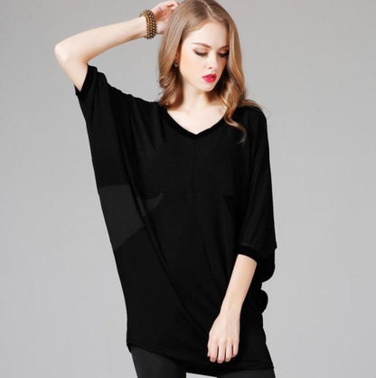 Womens Wide Neck Batwing Top