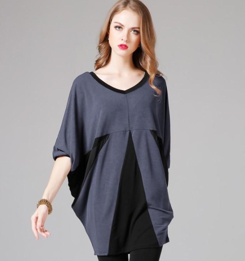 Womens Wide Neck Batwing Top