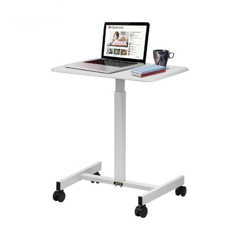 Adjustable Laptop Rolling Desk With Lockable Wheels – Onetify