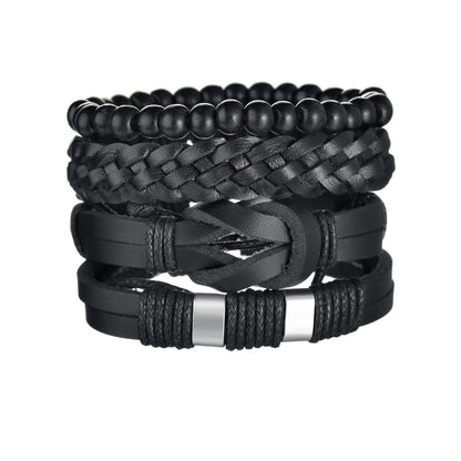 Mens Gothic Layered Bracelet