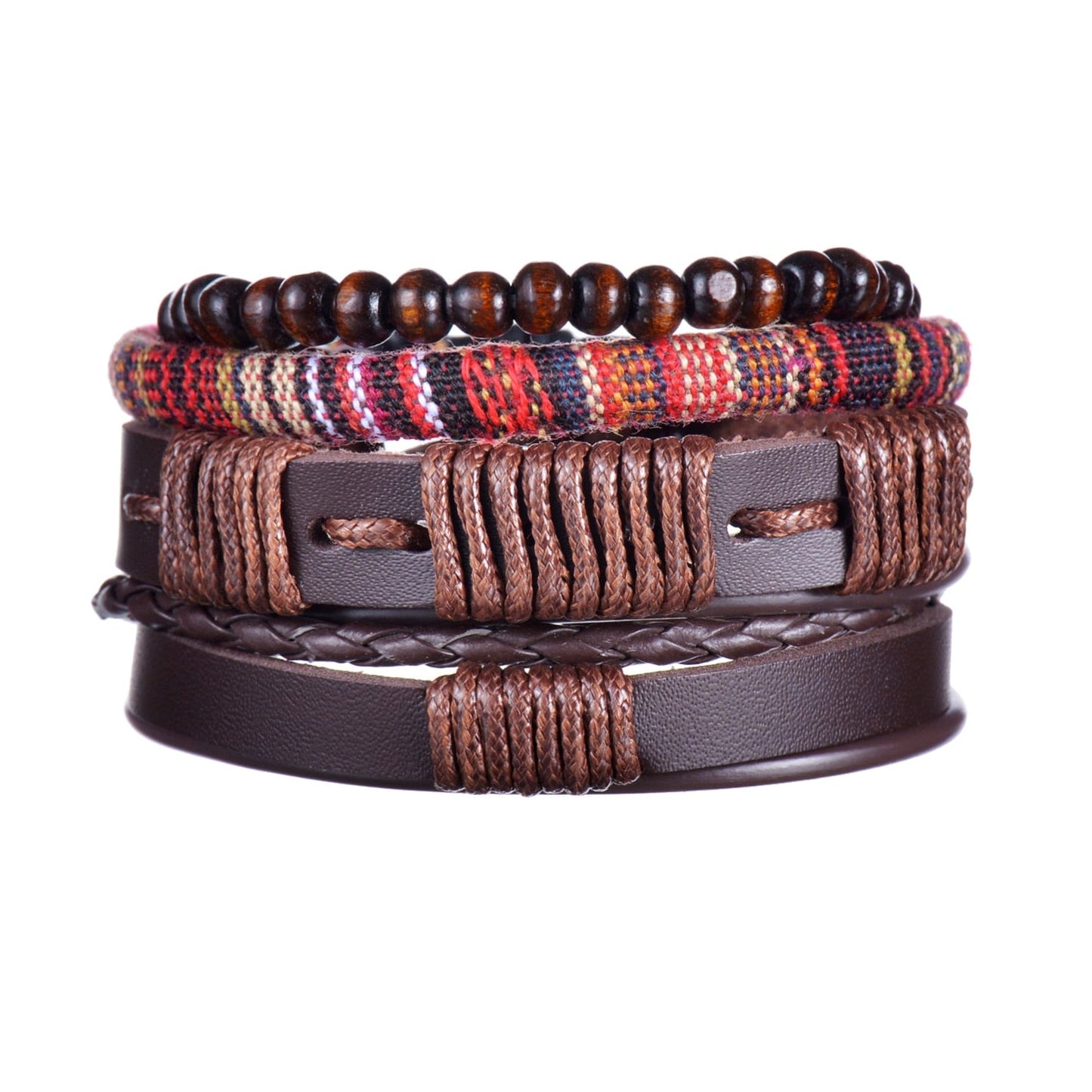 Mens Gothic Layered Bracelet