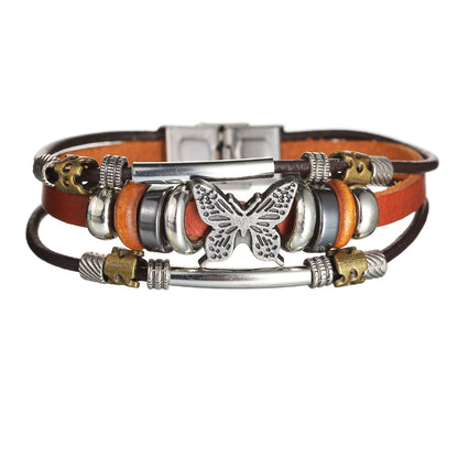 Mens Gothic Layered Bracelet