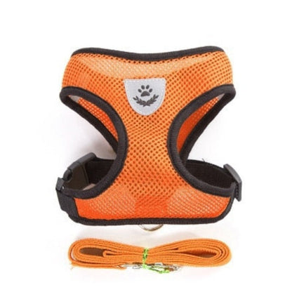 Adjustable Cat Dog Harness with Leash