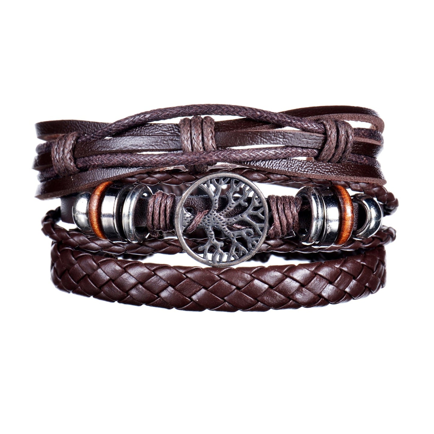 Mens Gothic Layered Bracelet