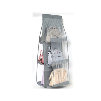 Clear Closet Hanging Handbag Organizer