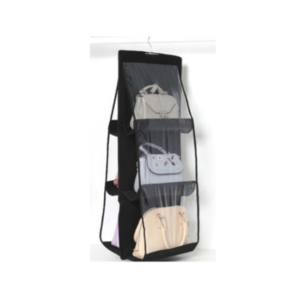 Clear Closet Hanging Handbag Organizer