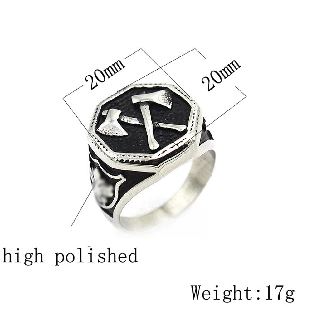 Viking Double Axe Ring