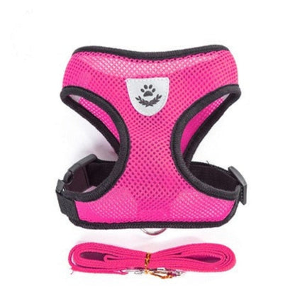 Adjustable Cat Dog Harness with Leash