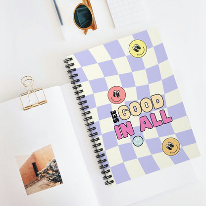 Retro Happy Faces Spiral Notebook