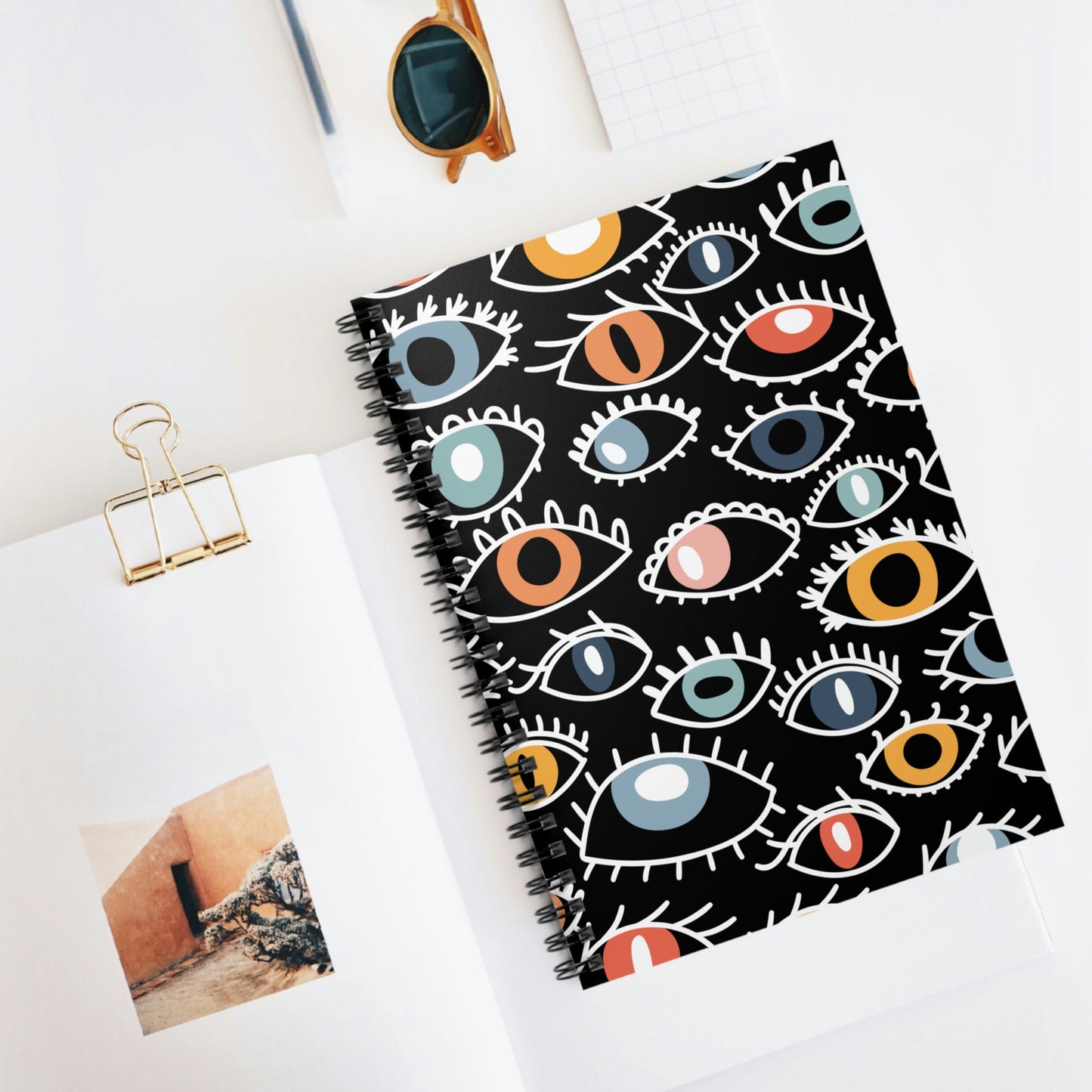 Egyptian Eye Spiral Notebook