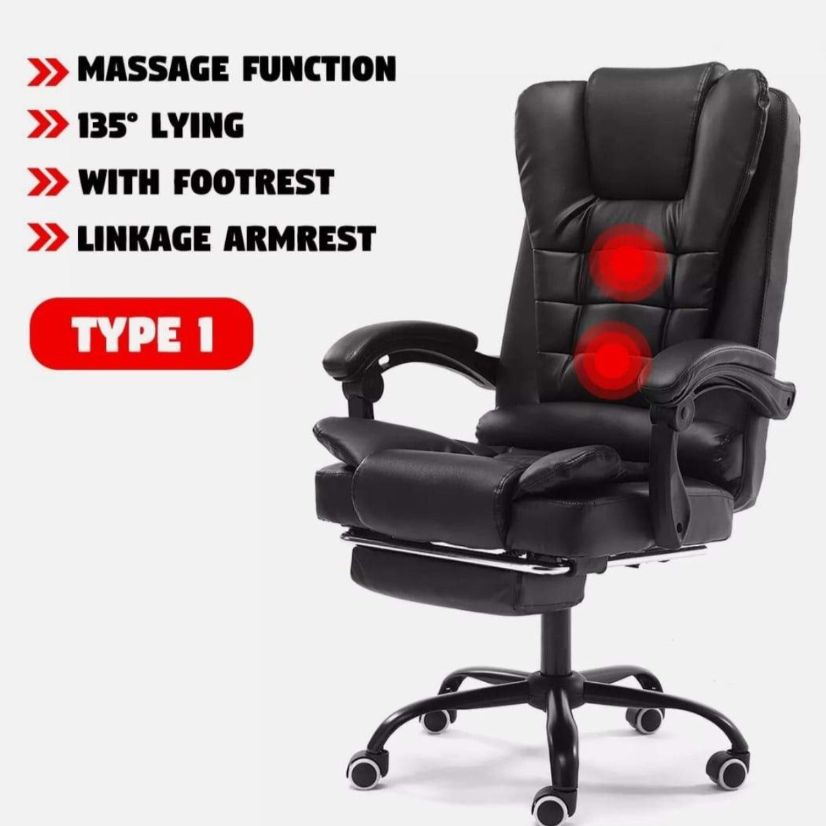 Premium Office Massage Chair With Footrest Onetify   Ch6 D8342aa0 5436 4f8d 9e12 4d3eda078d7e 