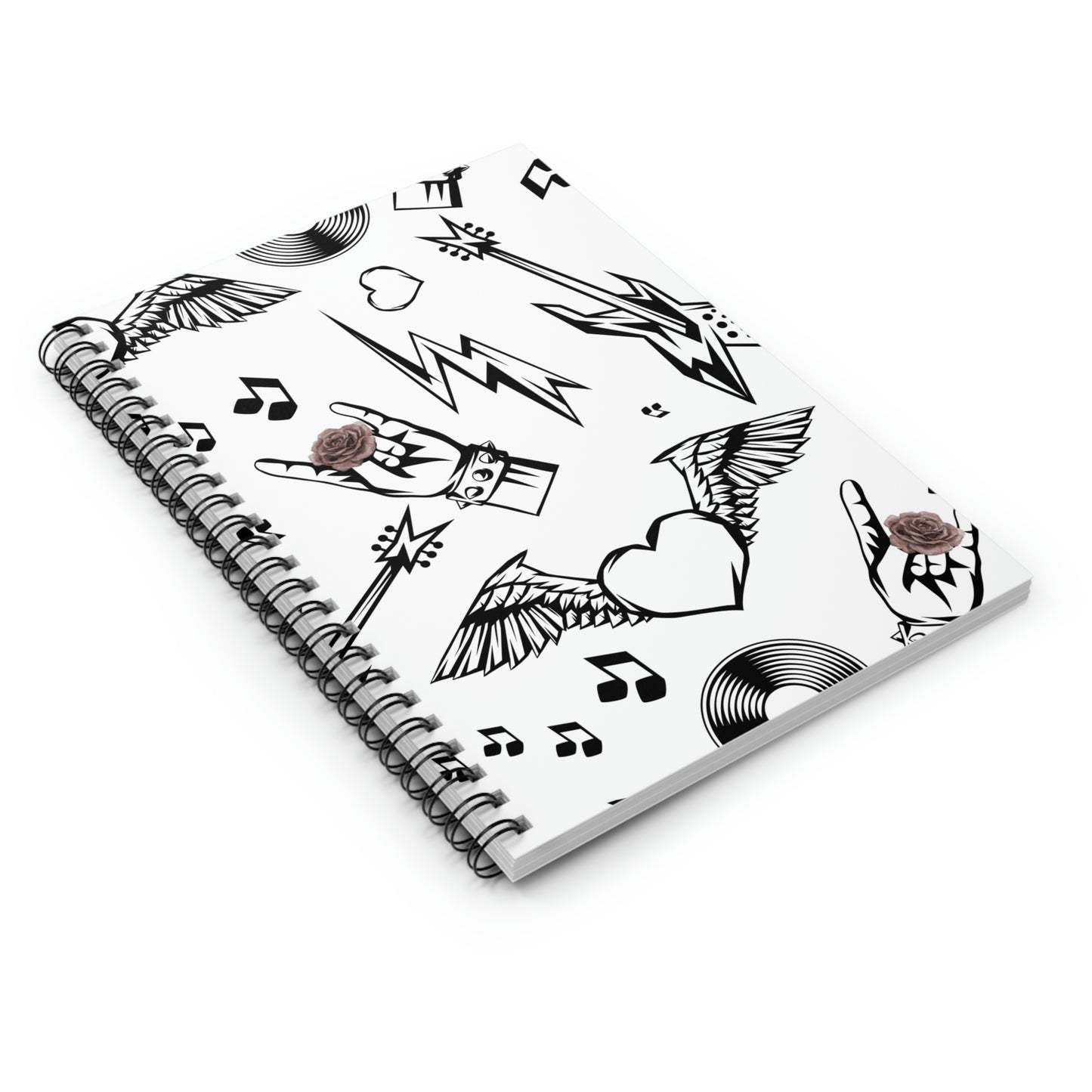 Rock and Roses Spiral Notebook