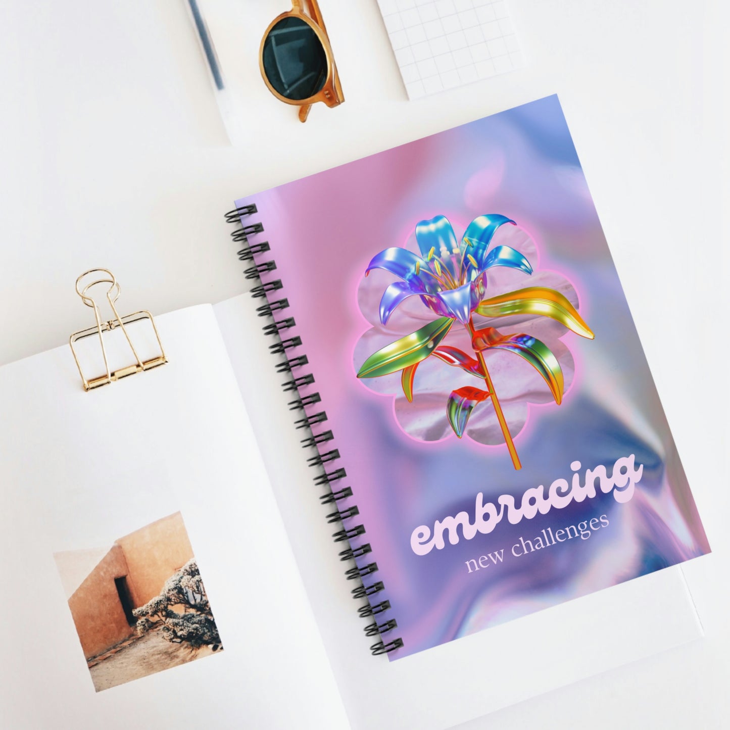 Embrace New Challenges Spiral Notebook