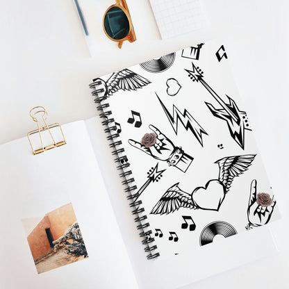 Rock and Roses Spiral Notebook