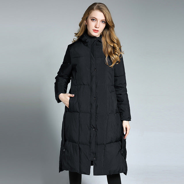 Womens Winter Hooded Puffer Coat