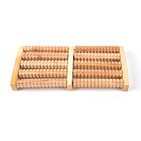 Premium Durable Wooden Roller Foot Massager