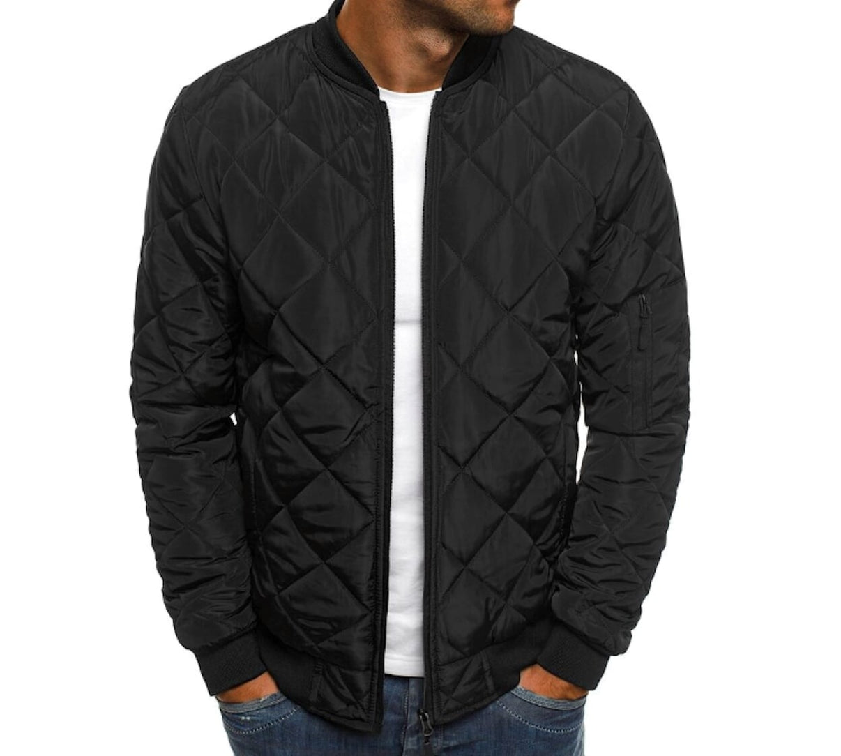 Mens Quilted Bomber Jacket – Onetify