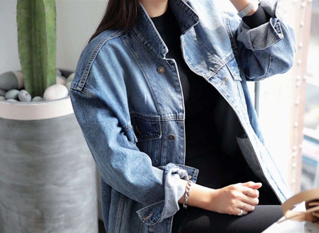 Womens Denim Trench Coat